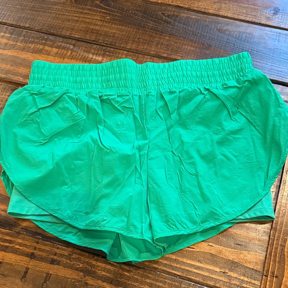 All in Motion Vibrant Green Athletic Shorts. Large. Excellent condition.